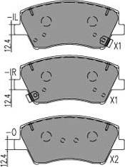 Kavo Parts KBP-4034 - Komplet Pločica, disk-kočnica www.molydon.hr