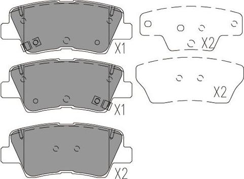 Kavo Parts KBP-4029 - Komplet Pločica, disk-kočnica www.molydon.hr