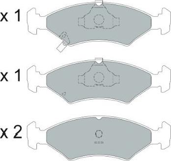 Kavo Parts KBP-4026 - Komplet Pločica, disk-kočnica www.molydon.hr