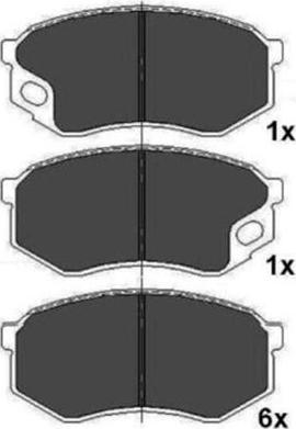 Kavo Parts KBP-5544 - Komplet Pločica, disk-kočnica www.molydon.hr