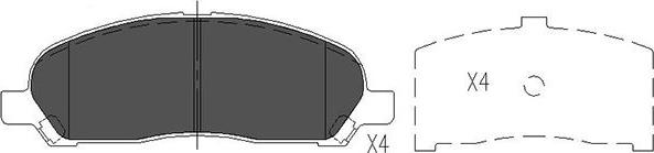 Kavo Parts KBP-5540 - Komplet Pločica, disk-kočnica www.molydon.hr