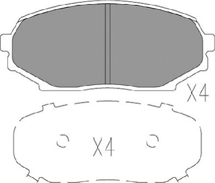 Kavo Parts KBP-5547 - Komplet Pločica, disk-kočnica www.molydon.hr