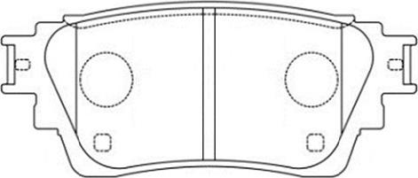 Kavo Parts KBP-5564 - Komplet Pločica, disk-kočnica www.molydon.hr