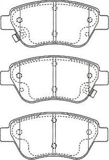 Kavo Parts KBP-5562 - Komplet Pločica, disk-kočnica www.molydon.hr