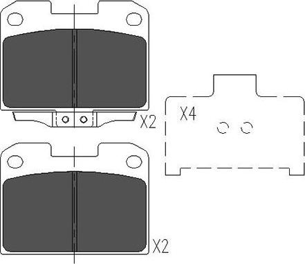 Kavo Parts KBP-5531 - Komplet Pločica, disk-kočnica www.molydon.hr