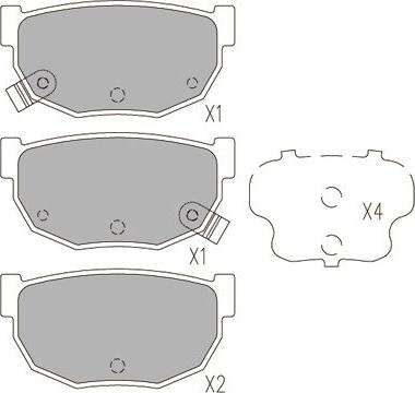 Kavo Parts KBP-6597 - Komplet Pločica, disk-kočnica www.molydon.hr