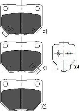 Kavo Parts KBP-6545 - Komplet Pločica, disk-kočnica www.molydon.hr