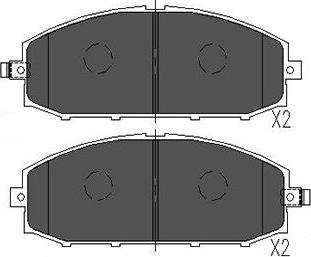 Kavo Parts KBP-6540 - Komplet Pločica, disk-kočnica www.molydon.hr