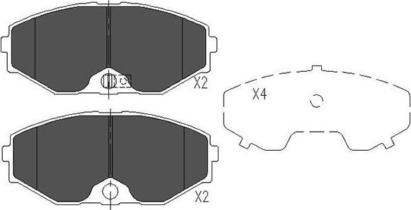 Kavo Parts KBP-6553 - Komplet Pločica, disk-kočnica www.molydon.hr