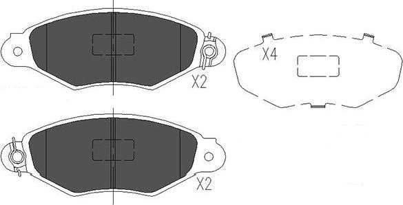 Kavo Parts KBP-6565 - Komplet Pločica, disk-kočnica www.molydon.hr