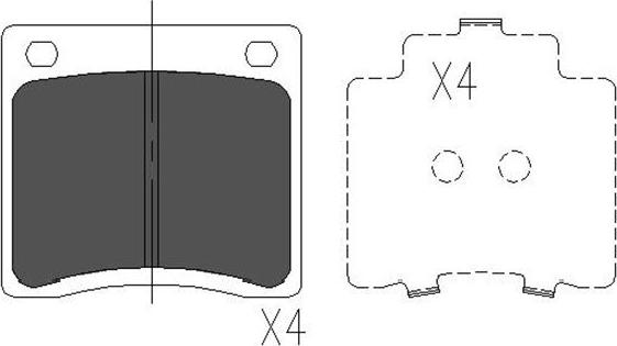 Kavo Parts KBP-6568 - Komplet Pločica, disk-kočnica www.molydon.hr