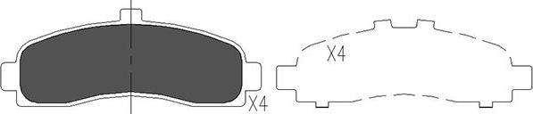 Kavo Parts KBP-6505 - Komplet Pločica, disk-kočnica www.molydon.hr