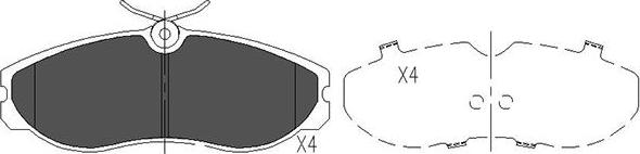 Kavo Parts KBP-6506 - Komplet Pločica, disk-kočnica www.molydon.hr