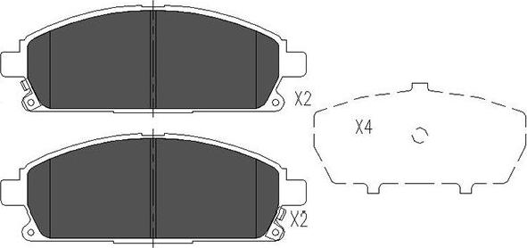 Kavo Parts KBP-6516 - Komplet Pločica, disk-kočnica www.molydon.hr