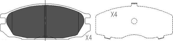 Kavo Parts KBP-6510 - Komplet Pločica, disk-kočnica www.molydon.hr