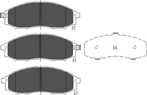 Kavo Parts KBP-6518 - Komplet Pločica, disk-kočnica www.molydon.hr