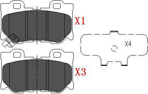 Kavo Parts KBP-6582 - Komplet Pločica, disk-kočnica www.molydon.hr