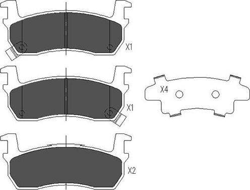 Kavo Parts KBP-6530 - Komplet Pločica, disk-kočnica www.molydon.hr