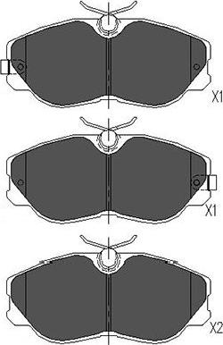 Kavo Parts KBP-6529 - Komplet Pločica, disk-kočnica www.molydon.hr