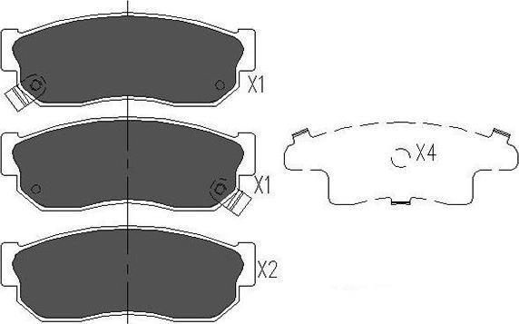 Kavo Parts KBP-6526 - Komplet Pločica, disk-kočnica www.molydon.hr