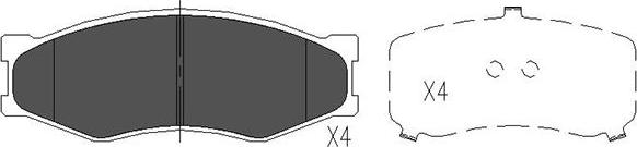 Kavo Parts KBP-6523 - Komplet Pločica, disk-kočnica www.molydon.hr