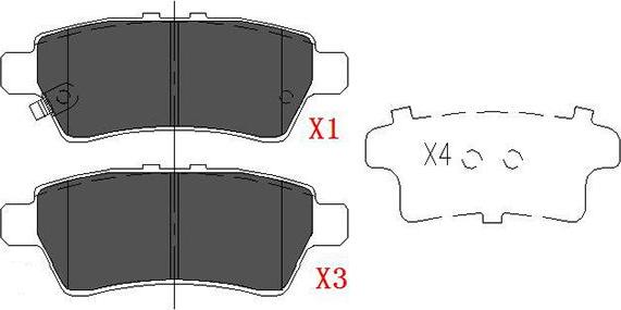 Kavo Parts KBP-6575 - Komplet Pločica, disk-kočnica www.molydon.hr