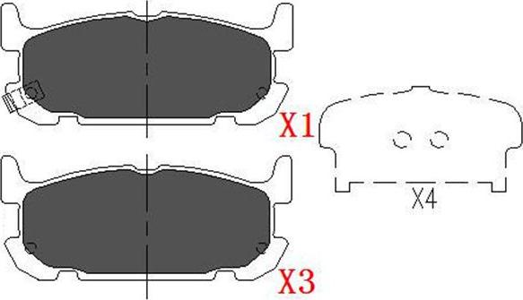 Kavo Parts KBP-6571 - Komplet Pločica, disk-kočnica www.molydon.hr