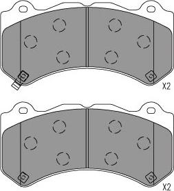 Kavo Parts KBP-6627 - Komplet Pločica, disk-kočnica www.molydon.hr