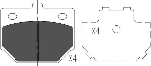 Kavo Parts KBP-1509 - Komplet Pločica, disk-kočnica www.molydon.hr