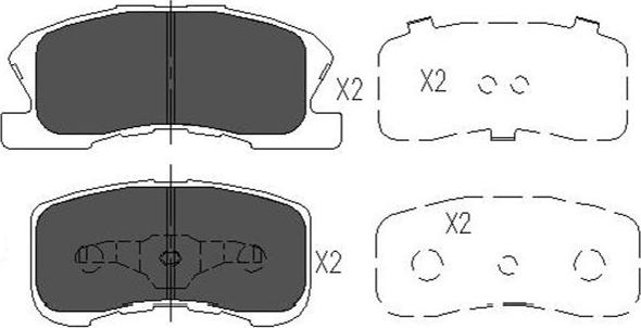 Kavo Parts KBP-1508 - Komplet Pločica, disk-kočnica www.molydon.hr