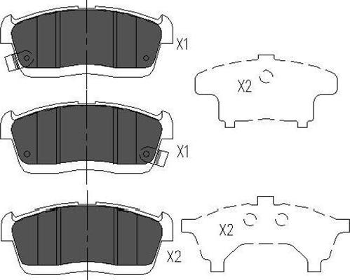 Kavo Parts KBP-1515 - Komplet Pločica, disk-kočnica www.molydon.hr