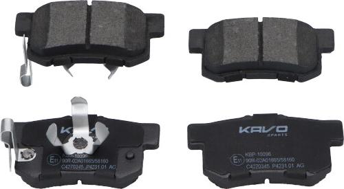 Kavo Parts KBP-10096 - Komplet Pločica, disk-kočnica www.molydon.hr