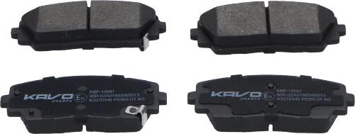 Kavo Parts KBP-10087 - Komplet Pločica, disk-kočnica www.molydon.hr