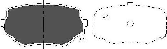 Kavo Parts KBP-8506 - Komplet Pločica, disk-kočnica www.molydon.hr