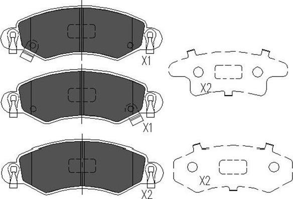 Kavo Parts KBP-8508 - Komplet Pločica, disk-kočnica www.molydon.hr