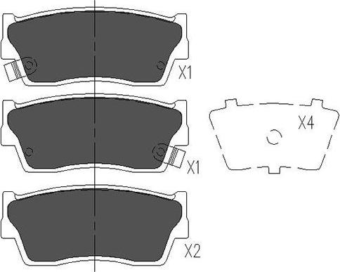 Kavo Parts KBP-8503 - Komplet Pločica, disk-kočnica www.molydon.hr