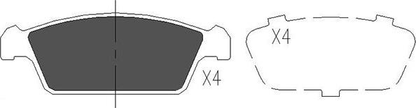 Kavo Parts KBP-8515 - Komplet Pločica, disk-kočnica www.molydon.hr