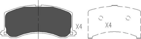 Kavo Parts KBP-8517 - Komplet Pločica, disk-kočnica www.molydon.hr