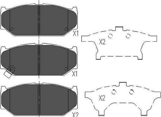 Kavo Parts KBP-8525 - Komplet Pločica, disk-kočnica www.molydon.hr