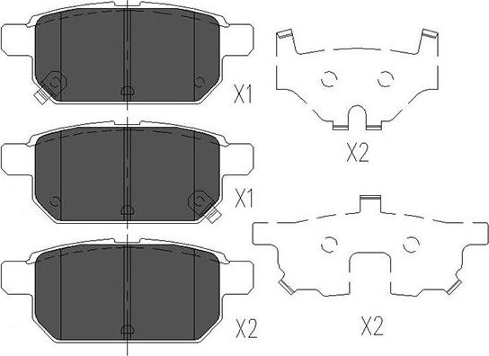 Kavo Parts KBP-8526 - Komplet Pločica, disk-kočnica www.molydon.hr