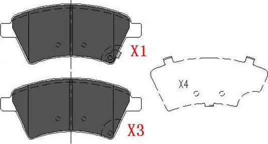 Kavo Parts KBP-8523 - Komplet Pločica, disk-kočnica www.molydon.hr