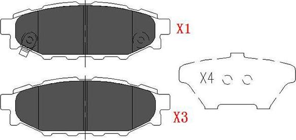 Kavo Parts KBP-8005 - Komplet Pločica, disk-kočnica www.molydon.hr