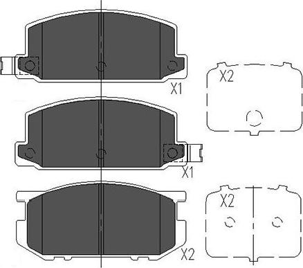 Kavo Parts KBP-8006 - Komplet Pločica, disk-kočnica www.molydon.hr