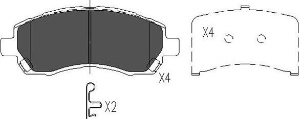 Kavo Parts KBP-8015 - Komplet Pločica, disk-kočnica www.molydon.hr