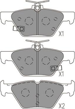 Kavo Parts KBP-8028 - Komplet Pločica, disk-kočnica www.molydon.hr