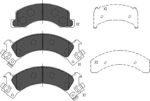 Kavo Parts KBP-3516 - Komplet Pločica, disk-kočnica www.molydon.hr