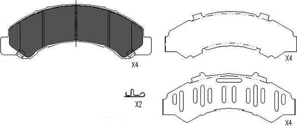 Kavo Parts KBP-3512 - Komplet Pločica, disk-kočnica www.molydon.hr