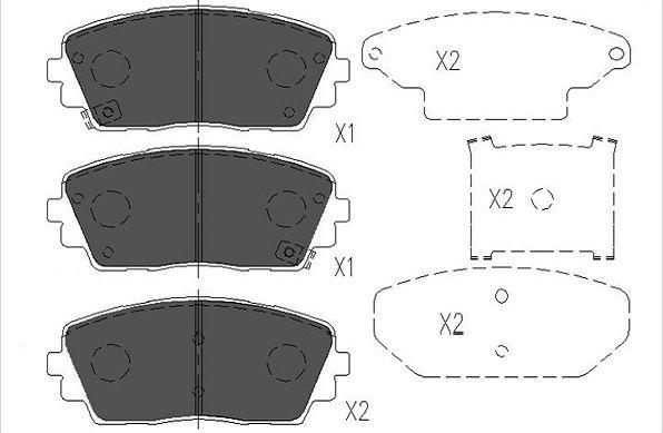 Kavo Parts KBP-3040 - Komplet Pločica, disk-kočnica www.molydon.hr