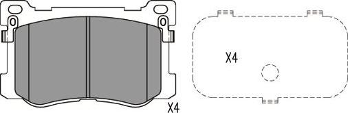 Kavo Parts KBP-3048 - Komplet Pločica, disk-kočnica www.molydon.hr