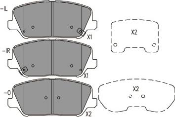 Kavo Parts KBP-3060 - Komplet Pločica, disk-kočnica www.molydon.hr